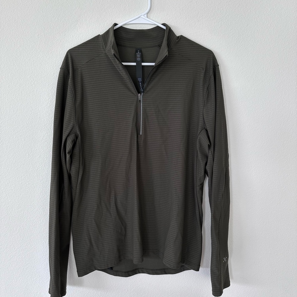 Lululemon Men’s Dark Green Quarter-Zip Pullover